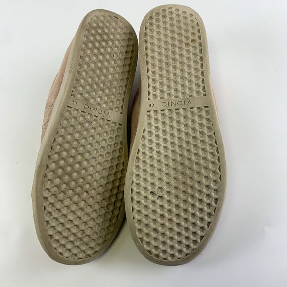 Vionic Jean Suede Sneaker Slip On Pink Comfort Leather No Lace Up Womens 8.5 - Picture 13 of 13
